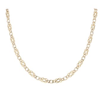 9ct Yellow Gold Fancy Chain 18"