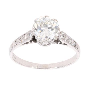 18ct White Gold 1.10ct Brilliant Cut Diamond Solitaire Ring