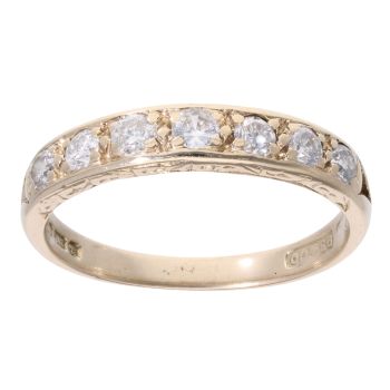 9ct Yellow Gold 0.33ct Diamond Eternity Ring