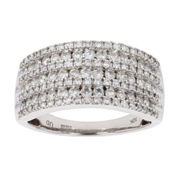 9ct White Gold 1.00ct Diamond Fancy Diamond Ring