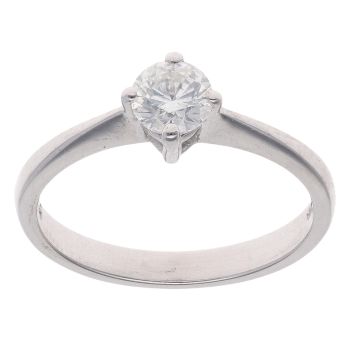 Platinum 0.33ct Diamond Solitaire Ring