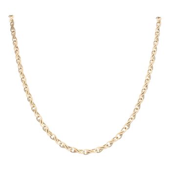 9ct Yellow Gold Infinity Link Chain 24"