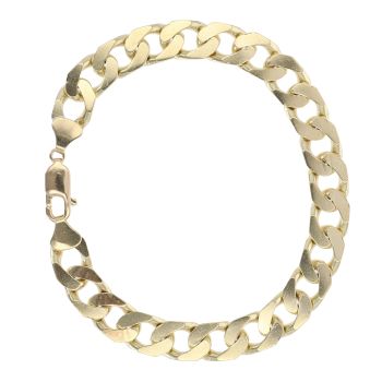 9ct Yellow Gold Curb Bracelet 9"