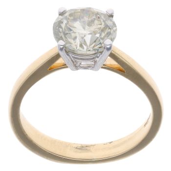 18ct Yellow Gold 2.14ct Brilliant Cut Diamond Solitaire Ring