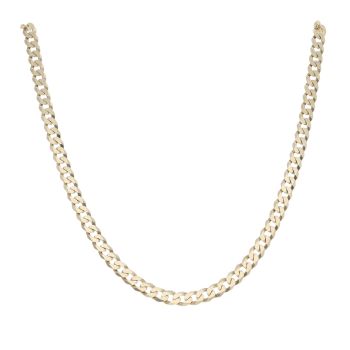 9ct Yellow Gold Curb Chain 18"