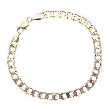 9ct Yellow Gold Curb Bracelet 8.5"