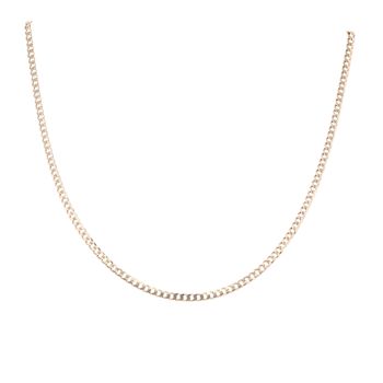 9ct Yellow Gold Curb Chain 18"