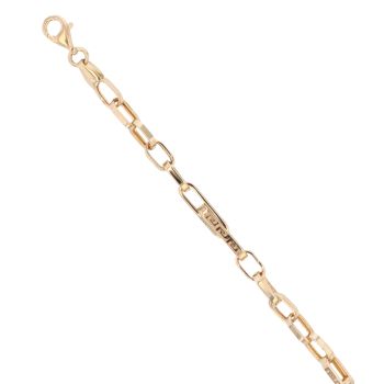 Children's 14ct Yellow Gold Greek Key Bracelet 5.5"