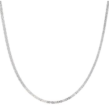Silver Byzantine Chain 20" By Icesia