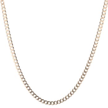 9ct Yellow Gold Curb Chain 18"