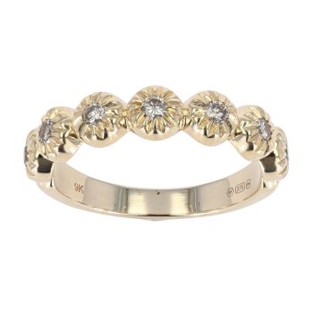 9ct Yellow Gold Diamond Eternity Ring by Anya Belle