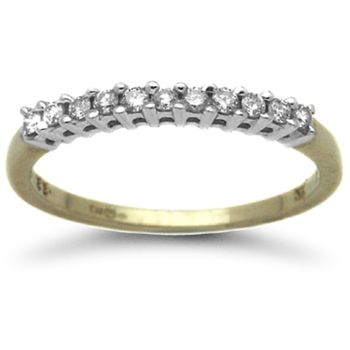 9 Carat Yellow Gold 0.22pts Diamond Ring