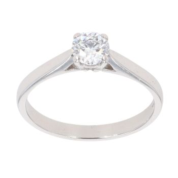 Platinum 0.50ct Brilliant Cut Diamond Solitaire Ring