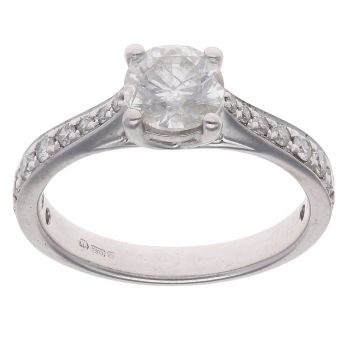 18ct White Gold 1.40ct Brilliant Cut Diamond Solitaire Ring