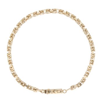 9ct Yellow Gold Byzantine Bracelet 7.5"