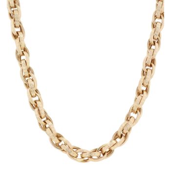 9ct Yellow Gold Patterned Fancy Chain 26"
