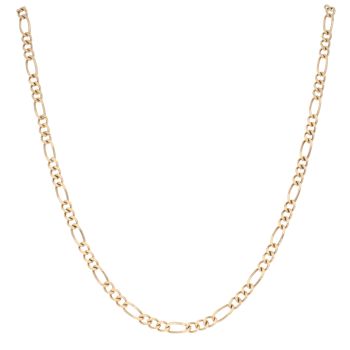 9ct Yellow Gold Figaro Chain 18"