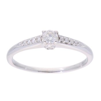 18ct White Gold 0.20ct Diamond Solitaire Ring