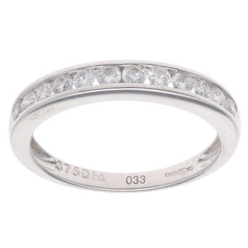 9ct White Gold 0.33ct Diamond Eternity Ring