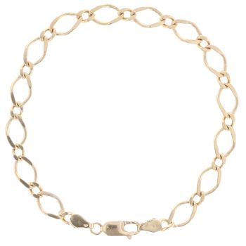 9ct Yellow Gold Fancy Bracelet 7.5"