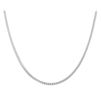 Silver Franco Chain 22" By Icesia Gents