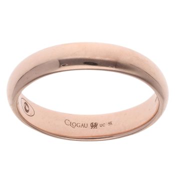 9ct Rose Gold Cariad Wedding Band 3.7mm