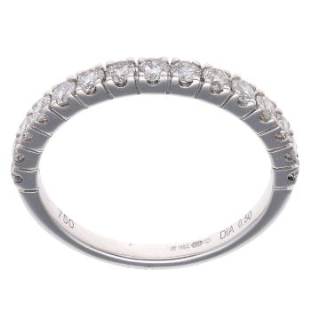 18ct White Gold 0.50ct Diamond Eternity Ring