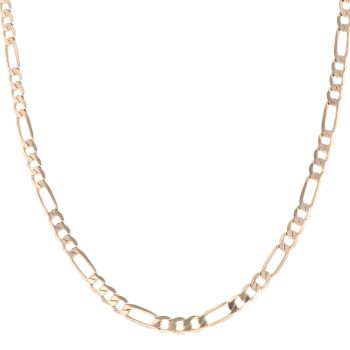 9ct Yellow Gold Figaro Chain 18"