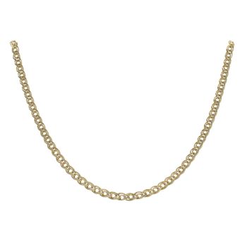 14ct Yellow Gold Double Curb Chain 18"