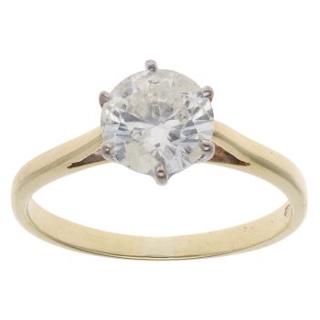 18ct Yellow Gold 1.50ct Diamond Solitaire Ring