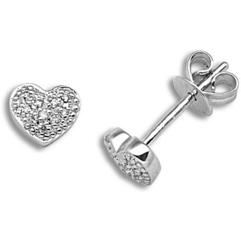 18 Carat White Gold 10pts Diamond Earrings