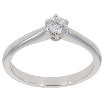 Platinum 0.25ct Brilliant Cut Diamond Solitaire Ring