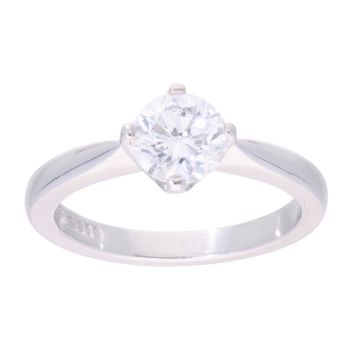 Platinum 0.95ct Diamond Solitaire Ring