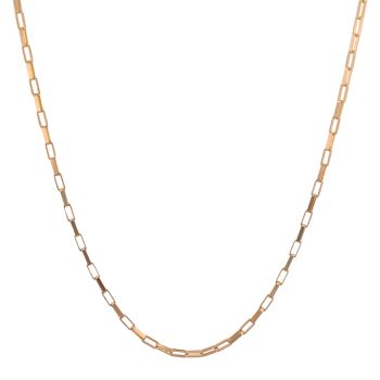 9ct Yellow Gold Square Belcher Chain 18"