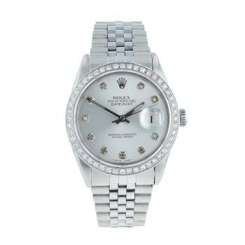 Rolex Custom Datejust Pre Owned Watch Ref 16014