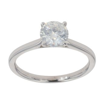 18ct White Gold 1.02ct Brilliant Cut Diamond Solitaire Ring