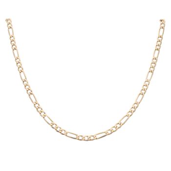 9ct Yellow Gold Figaro Chain 22"