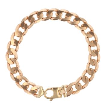 9ct Yellow Gold Curb Bracelet 8.5"