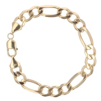 9ct Yellow Gold Fiagro Bracelet 8"