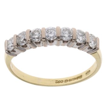 18ct Yellow Gold 0.70ct Brilliant Cut Diamond Eternity Ring