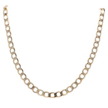 9ct Yellow Gold Curb Chain 16"