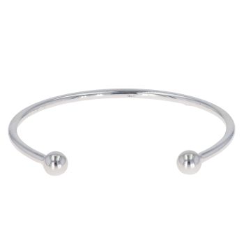 Silver Children's Torque Bangle By Icesia