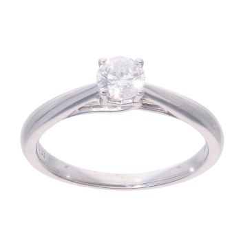 9ct White Gold 0.33ct Diamond Solitaire Ring