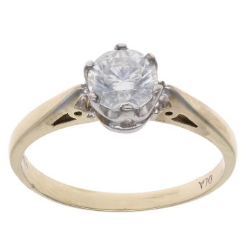 9ct Yellow Gold 0.75ct Brilliant Cut Diamond Solitaire Ring