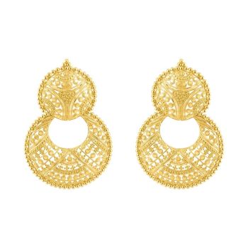 22ct Yellow Gold Filigree Chand Bali