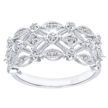 9ct White Gold Diamond Ring