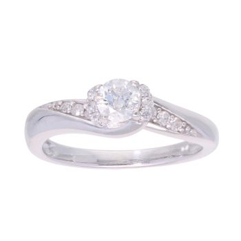 9ct White Gold 0.50ct Diamond Solitaire Ring
