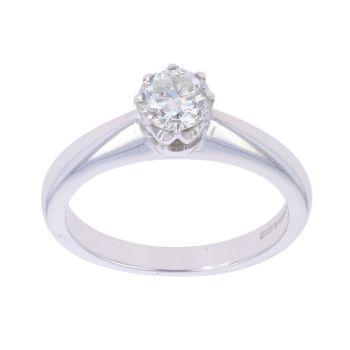 18ct White Gold 0.63ct Diamond Solitaire Ring