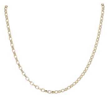 9ct Yellow Gold Belcher Chain 18"