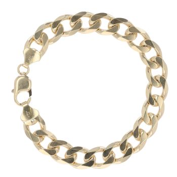 9ct Yellow Gold Curb Bracelet 8"